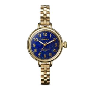 shinola detroit 34mm blue lapis birdy watch