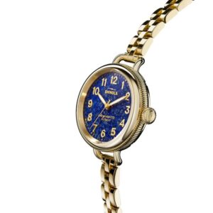 shinola detroit 34mm blue lapis birdy watch