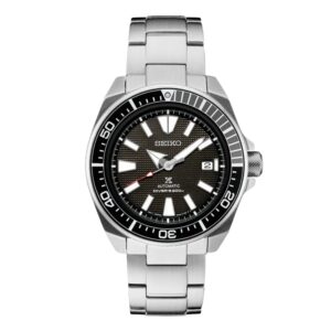 Seiko Prospex 44mm Black 3D Patterned Automatic Diver Watch