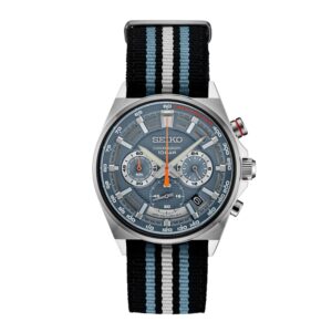 Seiko Essentials 41mm Multi-Layer Blue Quartz Chronograph Watch