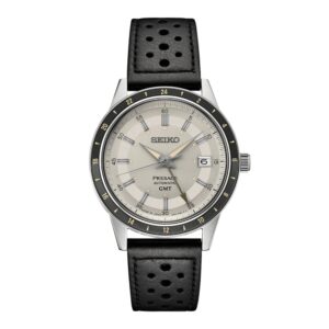 Seiko Presage 40.8mm Ivory Style60's GMT Automatic Watch