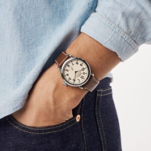 Shinola Detroit 41MM Runwell Cream Dial Watch
