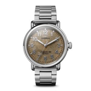 shinola detroit 41mm pestoksey stone runwell watch