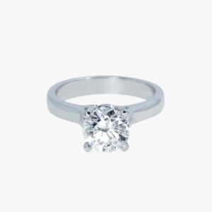 Platinum Cathedral Solitaire Engagement Ring
