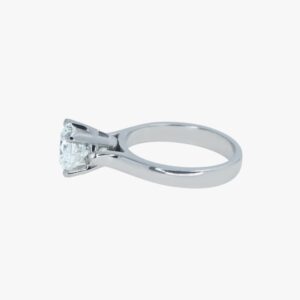 Platinum Cathedral Solitaire Engagement Ring