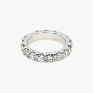 14KT White Gold 4.50ctw Shared Prong Diamond Eternity Ring