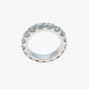 14KT White Gold 4.50ctw Shared Prong Diamond Eternity Ring