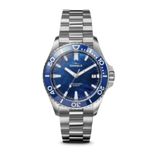 Shinola Detroit 39mm Blue Mother of Pearl Automatic Monster Dive Watch