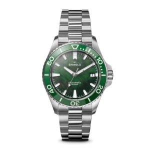Shinola Detroit 39mm Green Mother of Pearl Automatic Monster Dive Watch